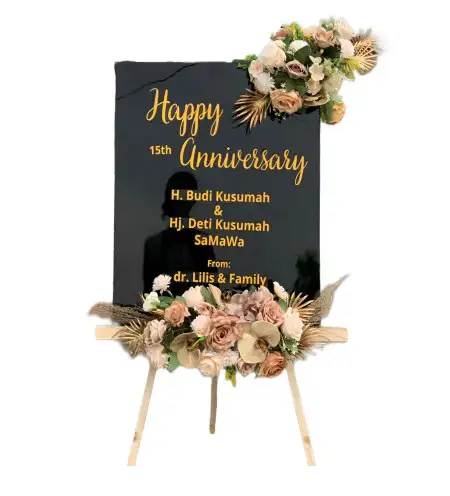 Papan Bunga Akrilik Poris Plawad