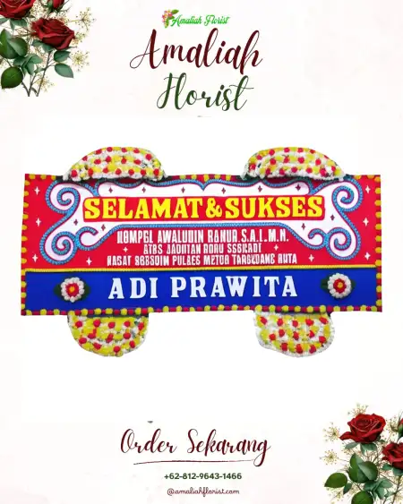 Papan Bunga Ucapan Selamat Poris Plawad